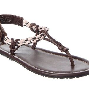 FP Movement by Free People Brown and Cream Braided Sandals